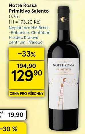 Notte Rossa Primitivo Salento, 0.75 l