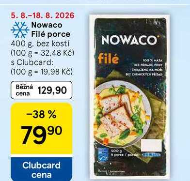 Nowaco Filé porce, 400 g, bez kostí