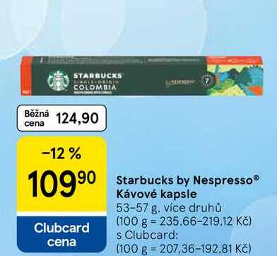 Starbucks by Nespresso® Kávové kapsle, 53-57 g