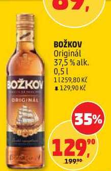 BOŽKOV Originál 37,5% alk., 0,5 l