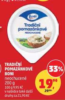 TRADIČNÍ POMAZÁNKOVÉ BONI neochucené, 200 g