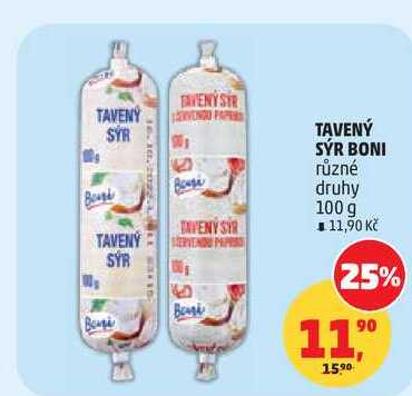 TAVENÝ SYR BONI různé druhy, 100 g