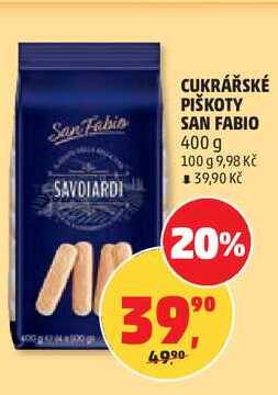 CUKRÁŘSKÉ PIŠKOTY SAN FABIO, 400 g