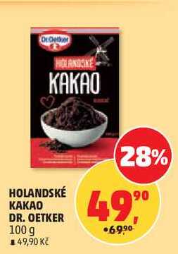 Dr. OETKER HOLANDSKÉ KAKAO, 100 g