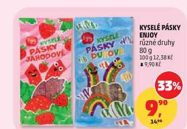 KYSELÉ PÁSKY ENJOY různé druhy, 80 g