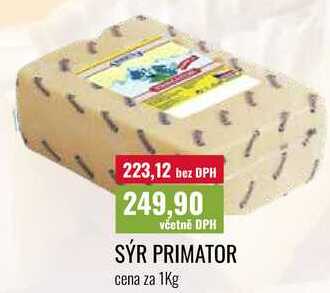 SÝR PRIMATOR, cena za 1kg 