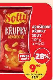 ARAŠÍDOVÉ KRUPKY SOLTY, 100 g