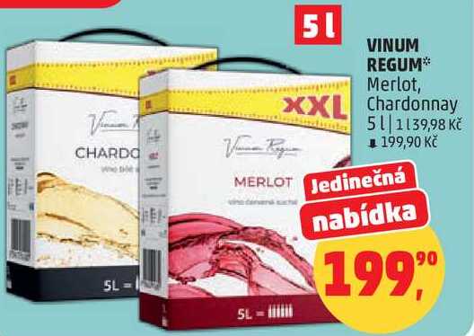 VINUM REGUM Merlot, 5 l