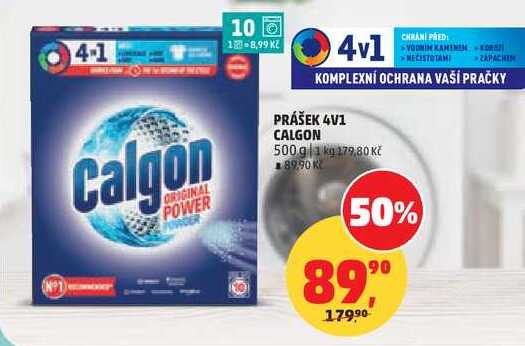 PRAČKY PRÁŠEK 4V1 CALGON, 500 g