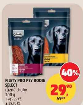FILETY PRO PSY BODIE SELECT různé druhy, 100 g