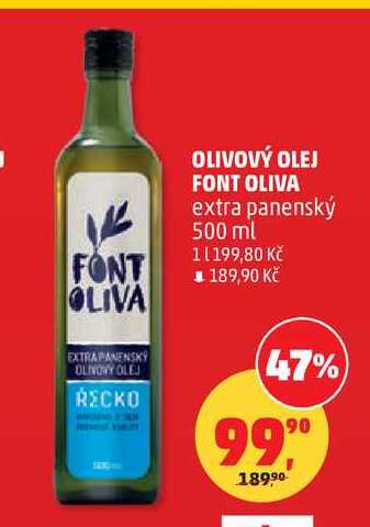 OLIVOVÝ OLEJ FONT OLIVA extra panenský, 500 ml 