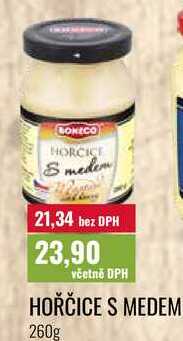HOŘČICE S MEDEM, 260g