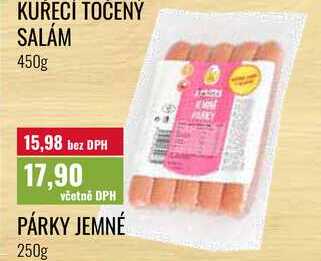 PÁRKY JEMNÉ, 250g  