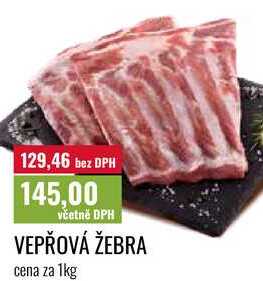 VEPŘOVÁ ŽEBRA, cena za 1kg  