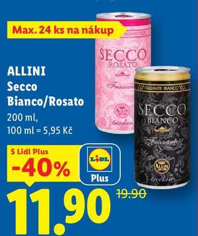 ALLINI Secco Bianco/Rosato, 200 ml