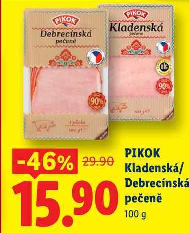 PIKOK Kladenská/Debrecínská pečeně, 100 g