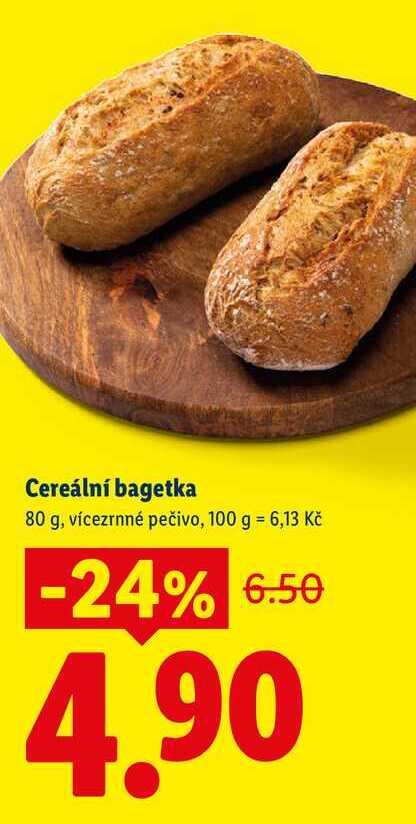 Cereální bagetka, 80 g
