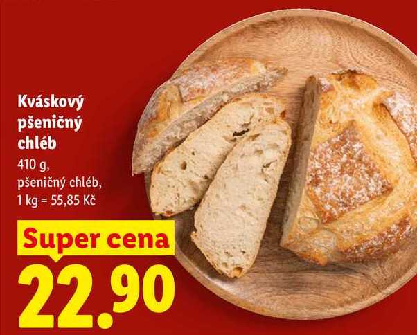 Kváskový pšeničný chléb, 410 g