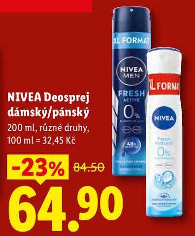 NIVEA Deosprej dámský/pánský, 200 ml