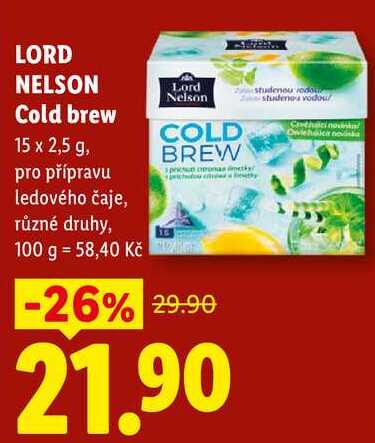 LORD NELSON Cold brew, 15x 2,5 g