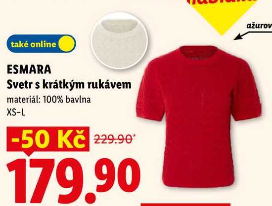 ESMARA Svetr s krátkým rukávem