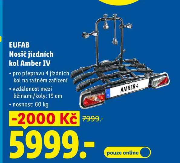 EUFAB Nosič jízdních kol Amber IV