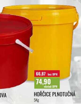 HOŘČICE PLNOTUČNÁ, 5Kg 