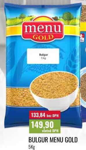BULGUR MENU GOLD, 5Kg