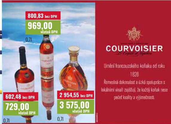 COURVOISIER 0,7l