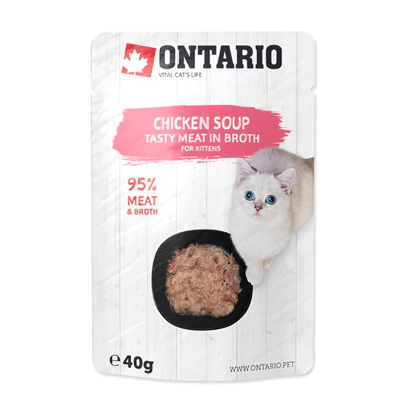 Ontario Kapsička pro koťata - kuřecí polévka s mrkví a rýží