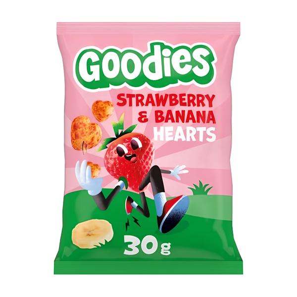 Goodies Křupky srdíčka banán a jahoda