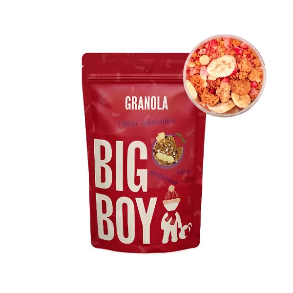 BIG BOY® Proteinová granola s bílou čokoládou a ovocem 360g