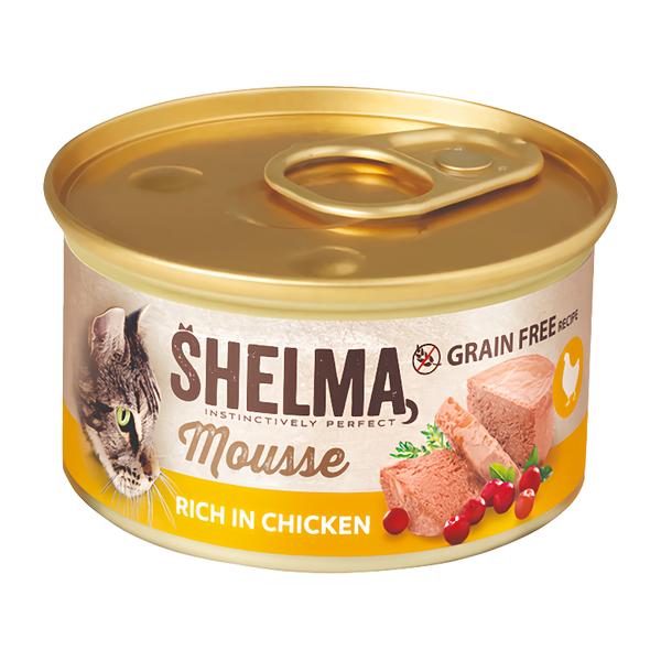 Shelma Pěna s kuřecím masem, brusinkami a tymiánem pro kočky