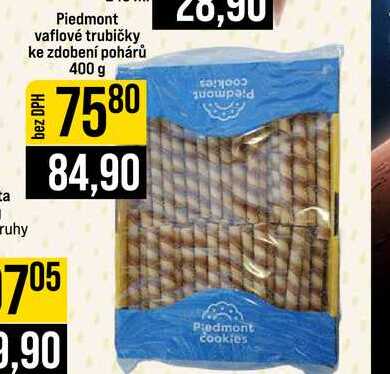 Piedmont vaflové trubičky ke zdobení pohárů 400 g