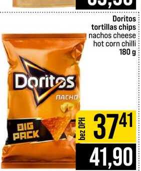 Doritos tortillas chips nachos cheese hot corn chilli 180 g