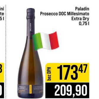 Paladin Prosecco DOC Millesimato Extra Dry 0,75l