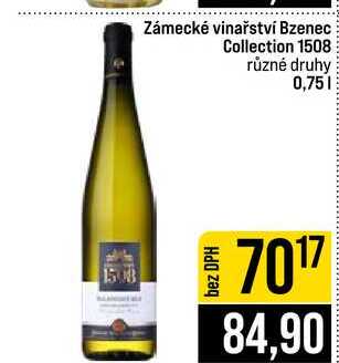 Zámecké vinařství Bzenec Collection 1508 různé druhy 0,75l