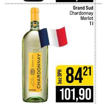Grand Sud Chardonnay Merlot 1l