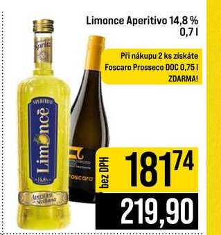 Limonce Aperitivo 14,8% 0,7l