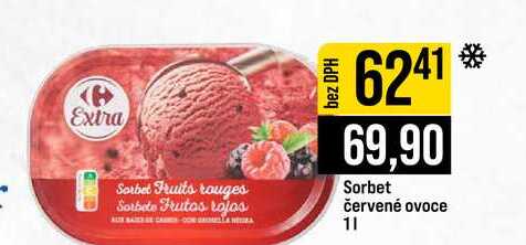 Sorbet červené ovoce 1l