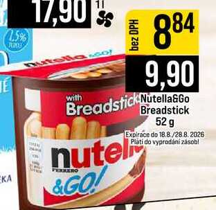 Nutella&Go Breadstick 52 g 