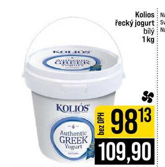 Kolios řecký jogurt bílý 1kg 