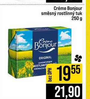 Créme Bonjour směsný rostlinný tuk 250 g 