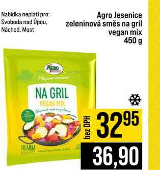 Agro Jesenice zeleninová směs na gril vegan mix 450 g