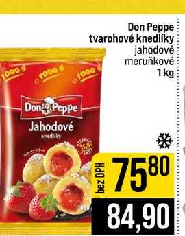 Don Peppe tvarohové knedlíky jahodové meruňkové 1kg