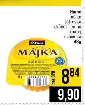 Hamé májka játrovka drůběží jemná matěj svačinka 48g