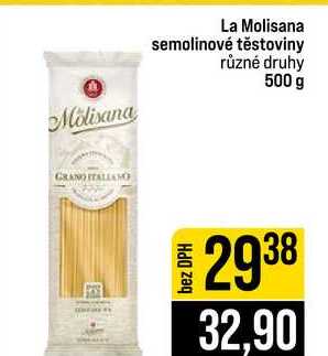 La Molisana semolinové těstoviny různé druhy 500 g 