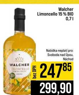 Walcher Limoncello 15% BIO 0,7l