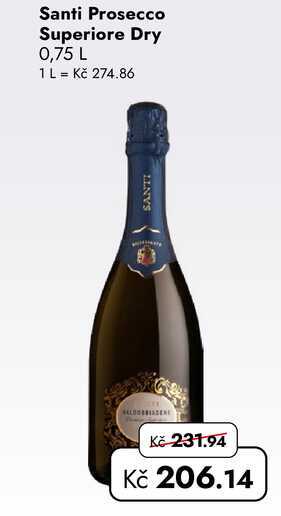 Santi Prosecco Superiore Dry 0,75 L