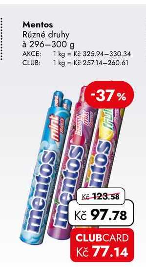 Mentos 296-300 g